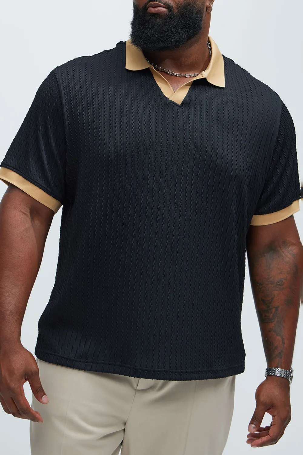 Dog In Me Textured Polo