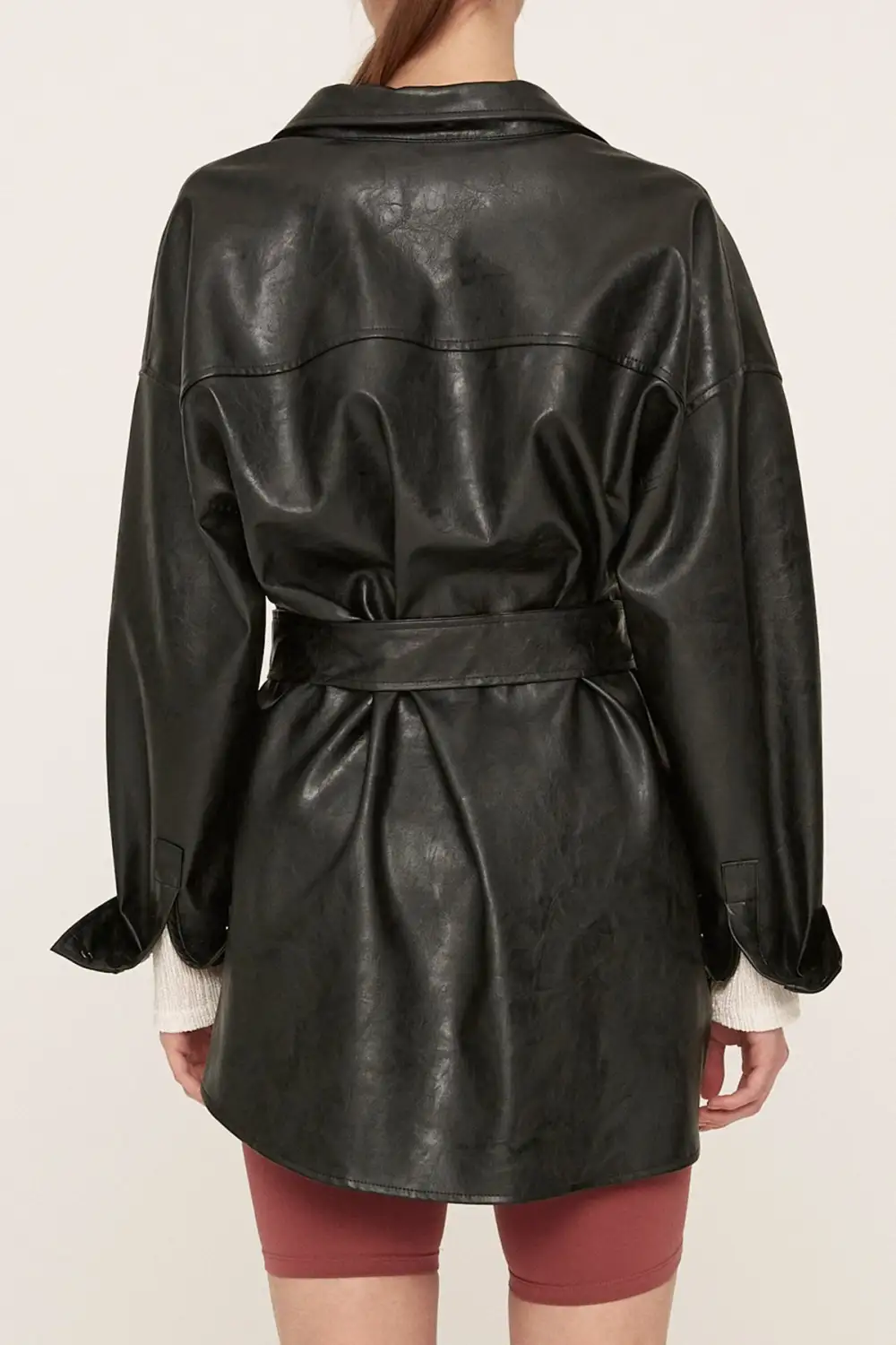 Mia Pleather Oversized Jacket