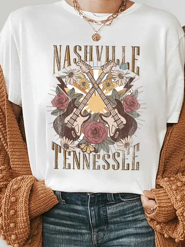 Country Music City Guitarist T-Shirt