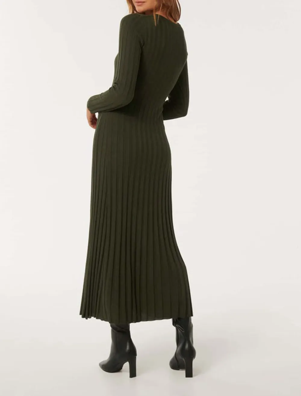 Lyla Crew-Neck Knit Dress