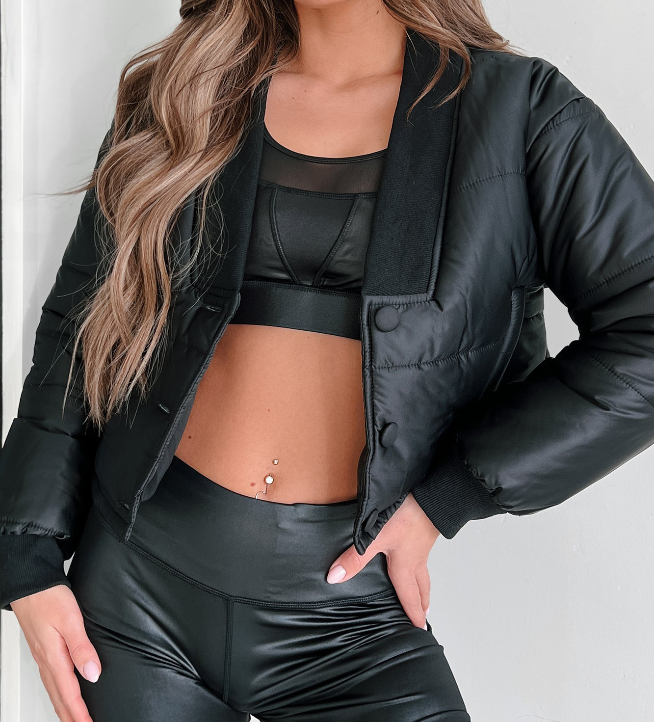 Might Surprise You Padded Crop Jacket