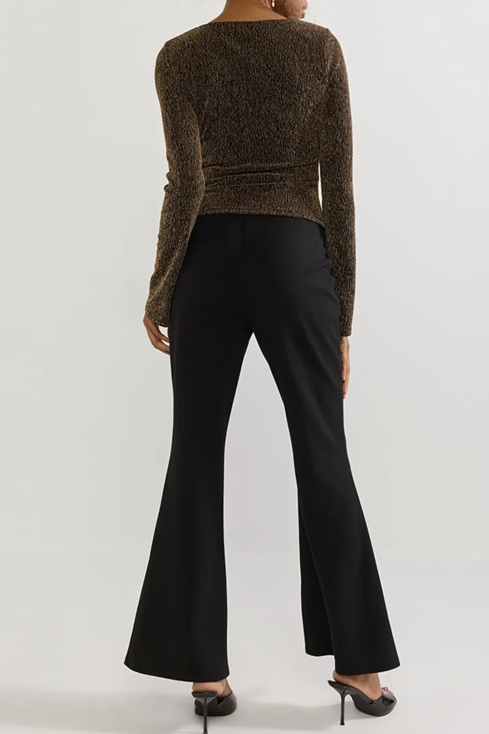 Jordan Front Slit Flare Pants