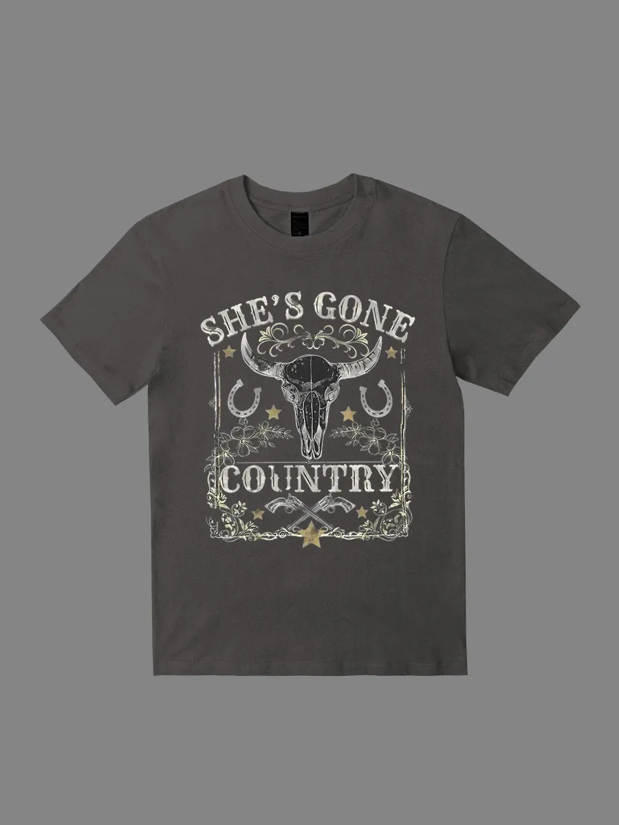 SHES GONE COUNTRY Western Vibes T-shirt