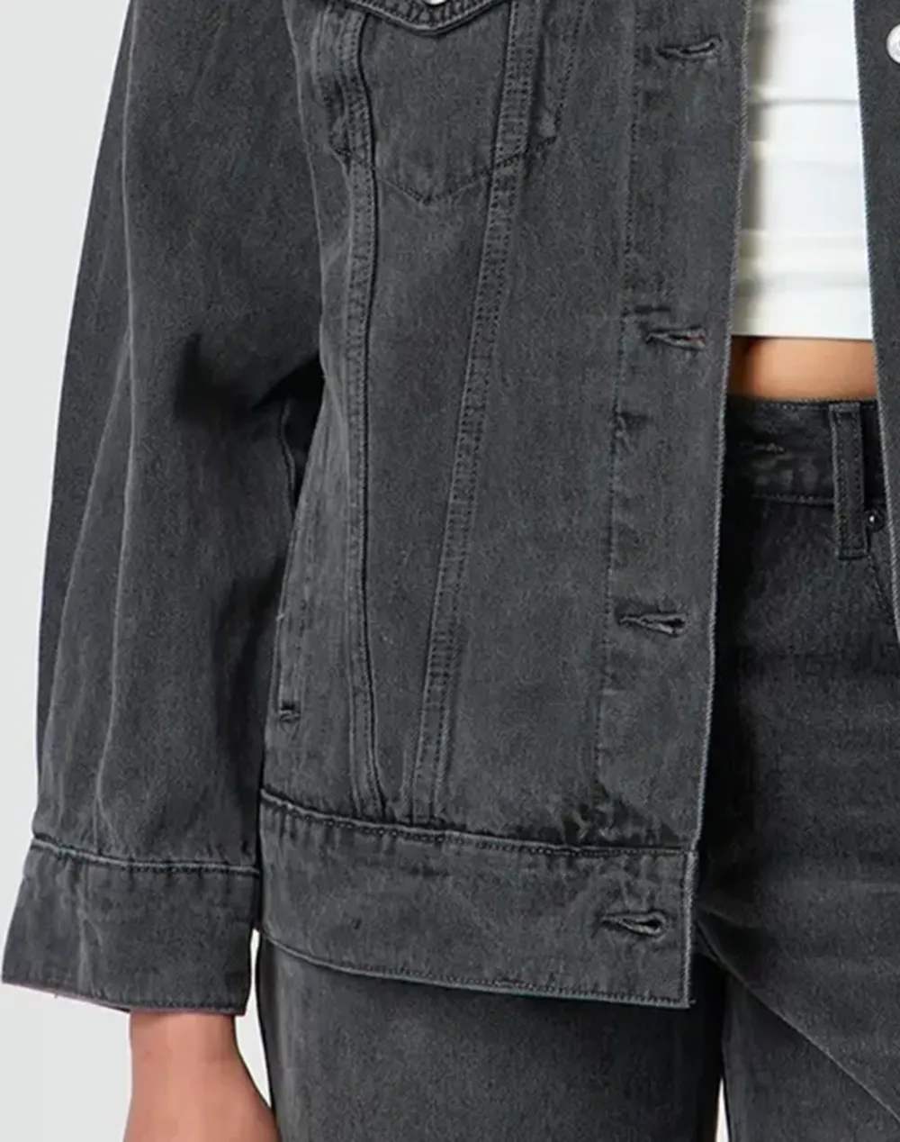 Longline Denim Jacket