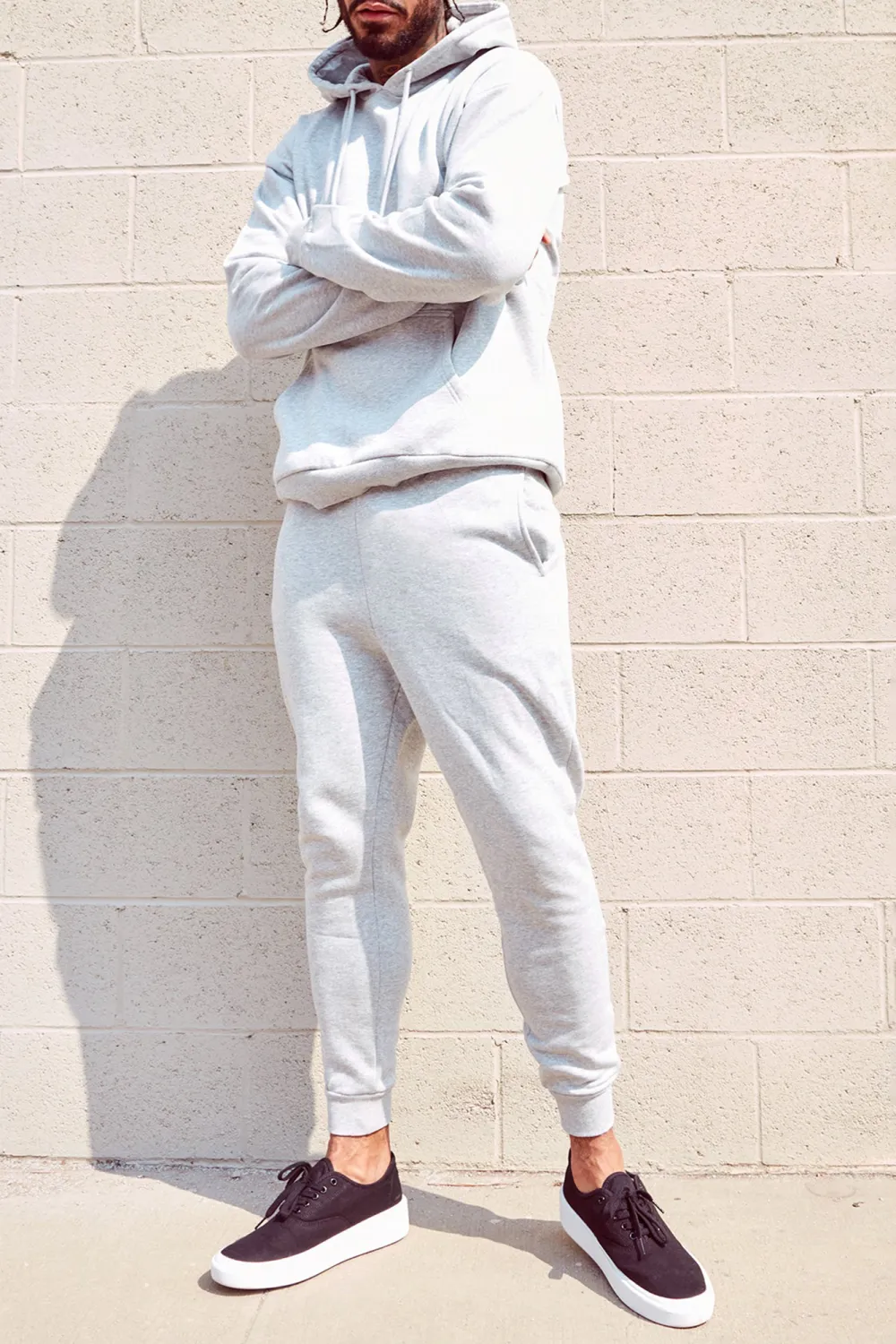 Slight Stretch Tyson Hoodie - Heather Grey