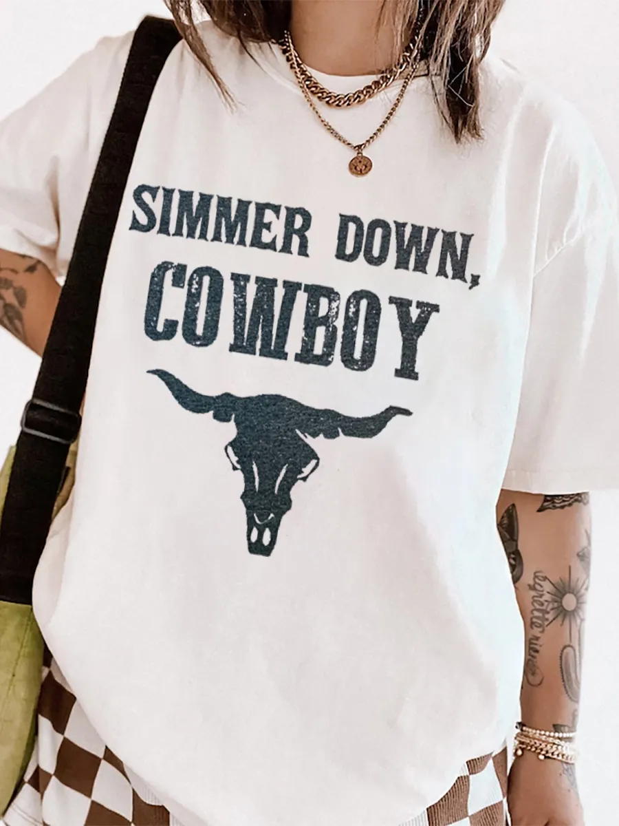 Simmer Down Cowboy T-shirt