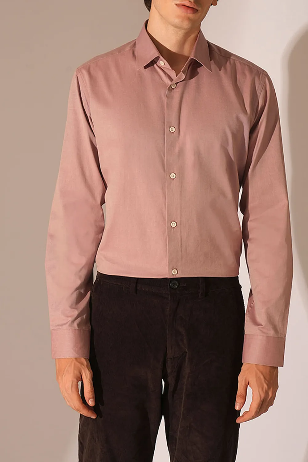 Pink Formal Cotton Shirt