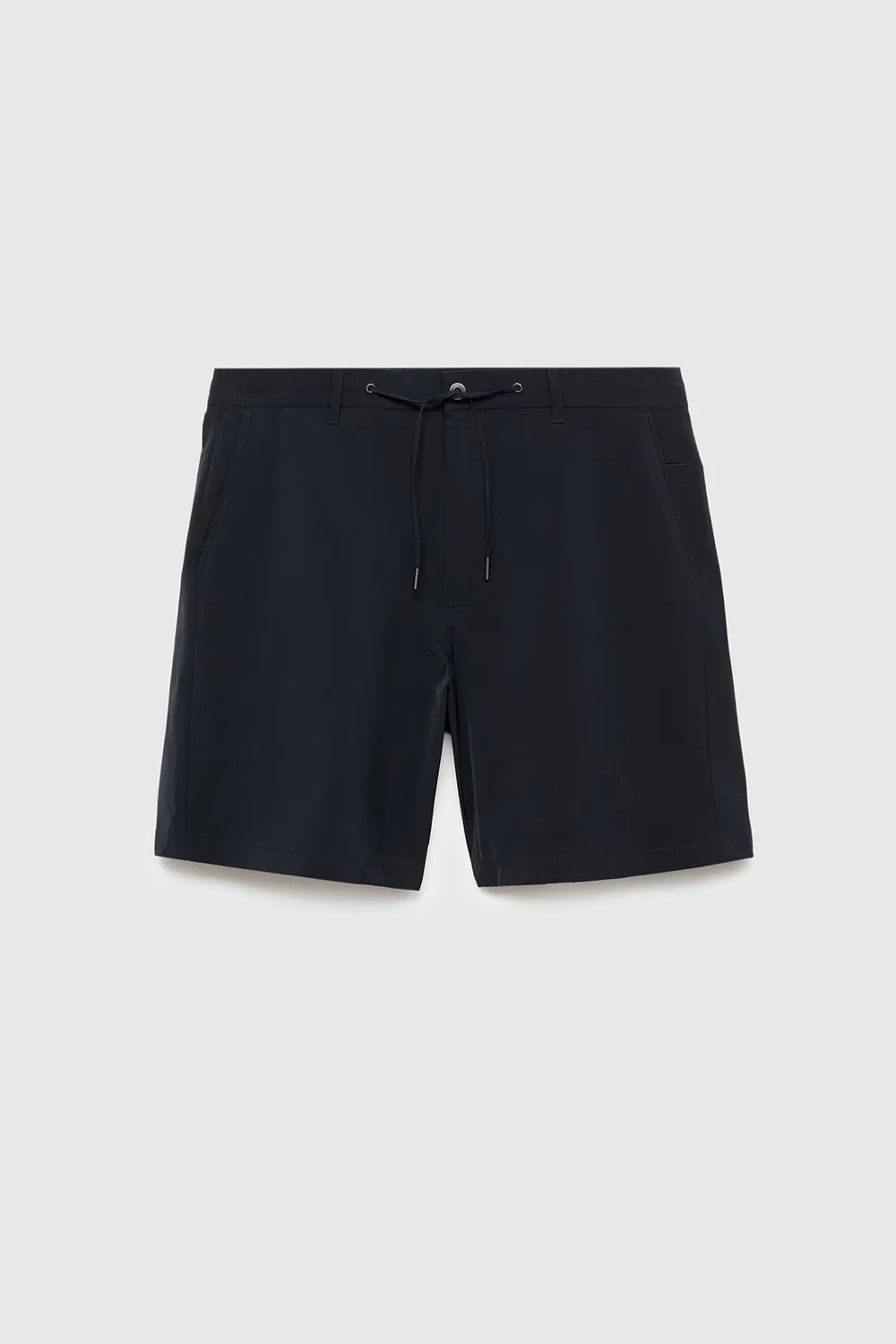 Regular-fit bermuda shorts with drawstring