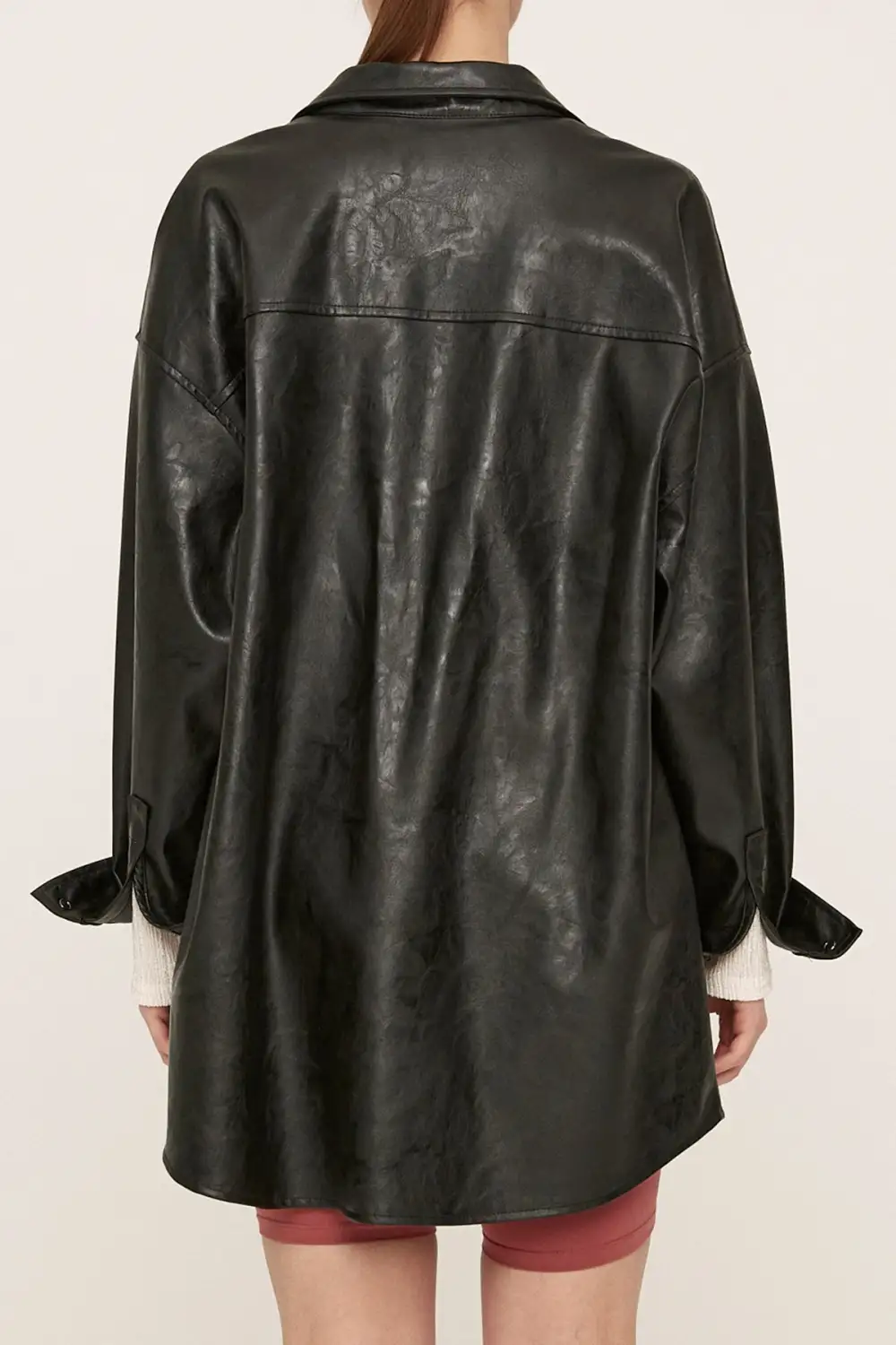 Mia Pleather Oversized Jacket