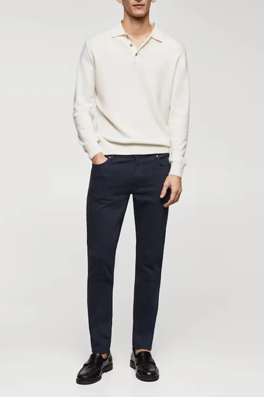 A Balanced Composition Of Cotton And Elastane Jeans