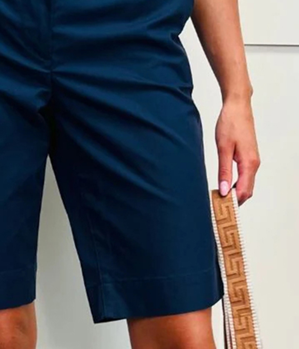 Navy Smart Tailored Shorts