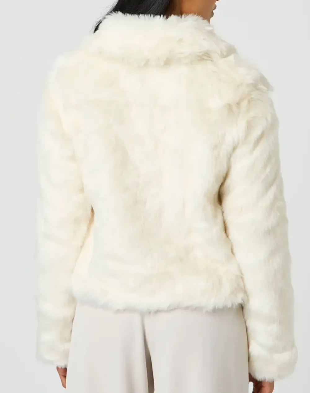 Faux Fur Collared Coat