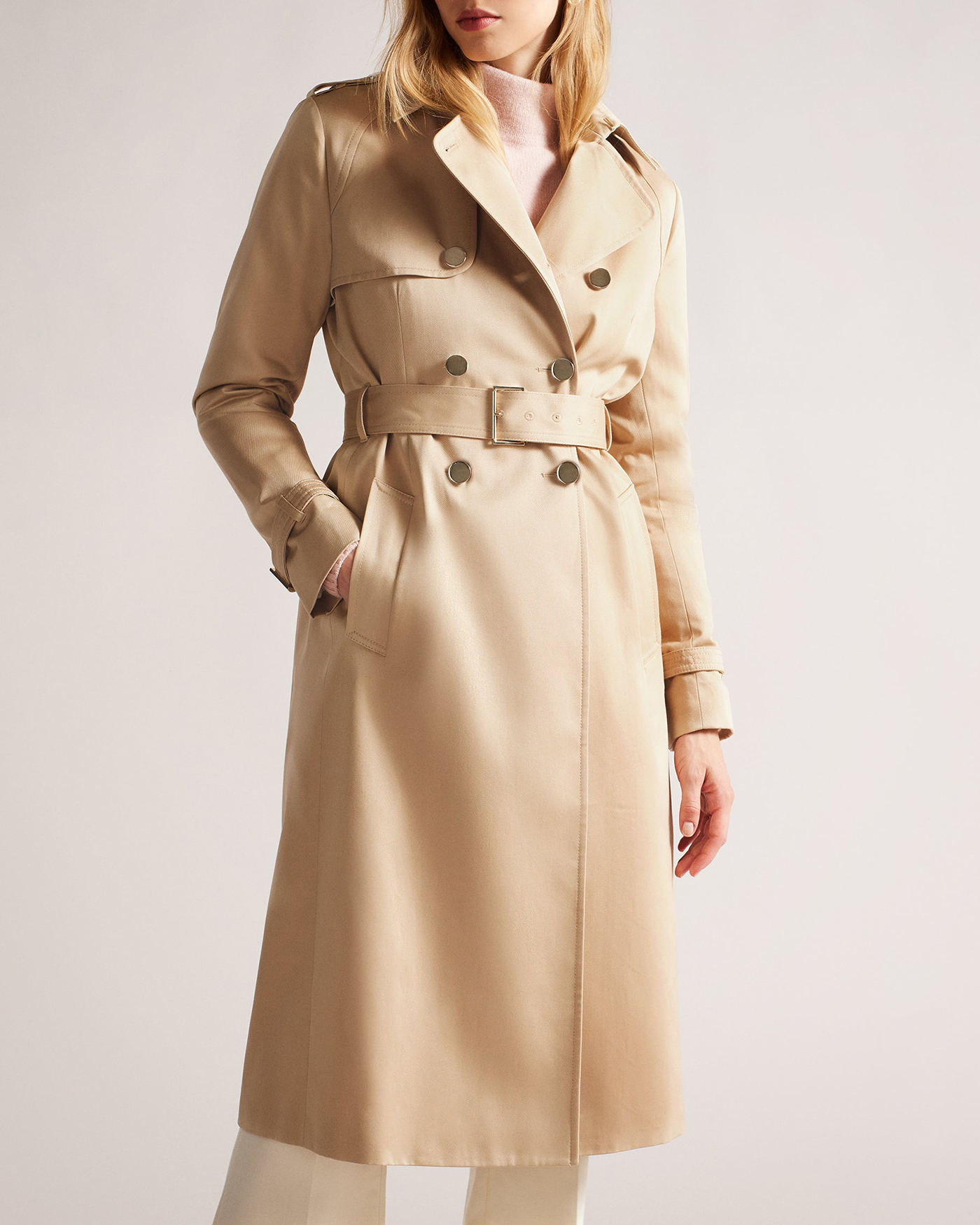 Robbii Showerproof Trench Coat Navy