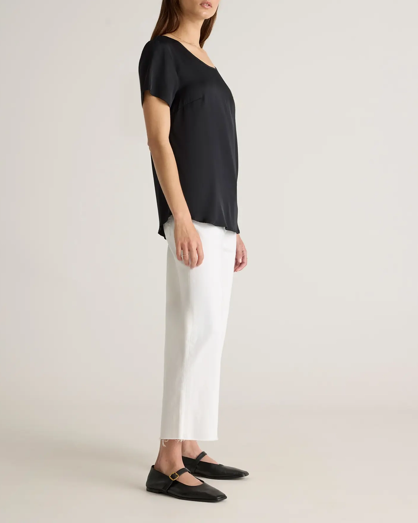 Washable Stretch Silk Tee