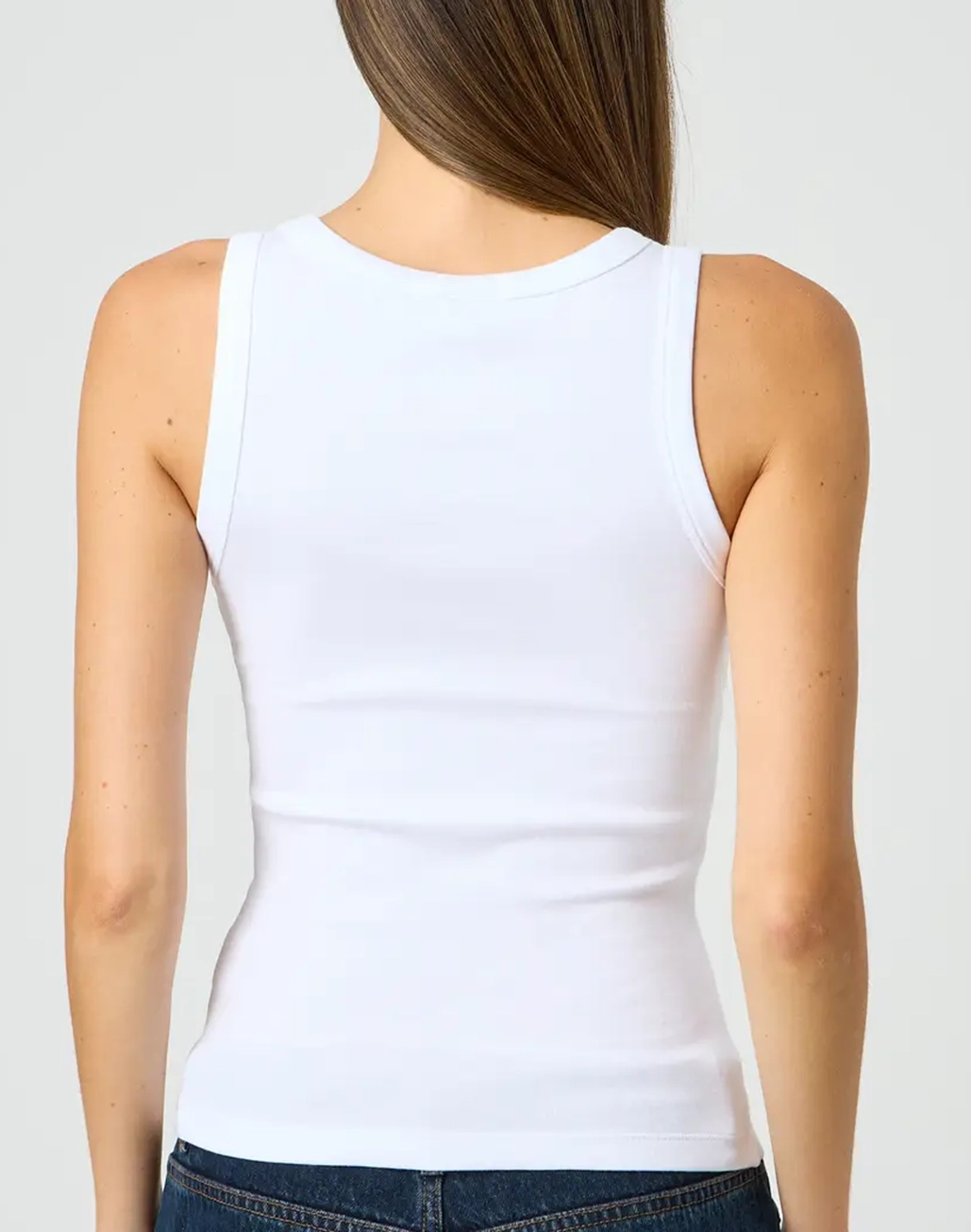 Cotton Racer Back Tank Top