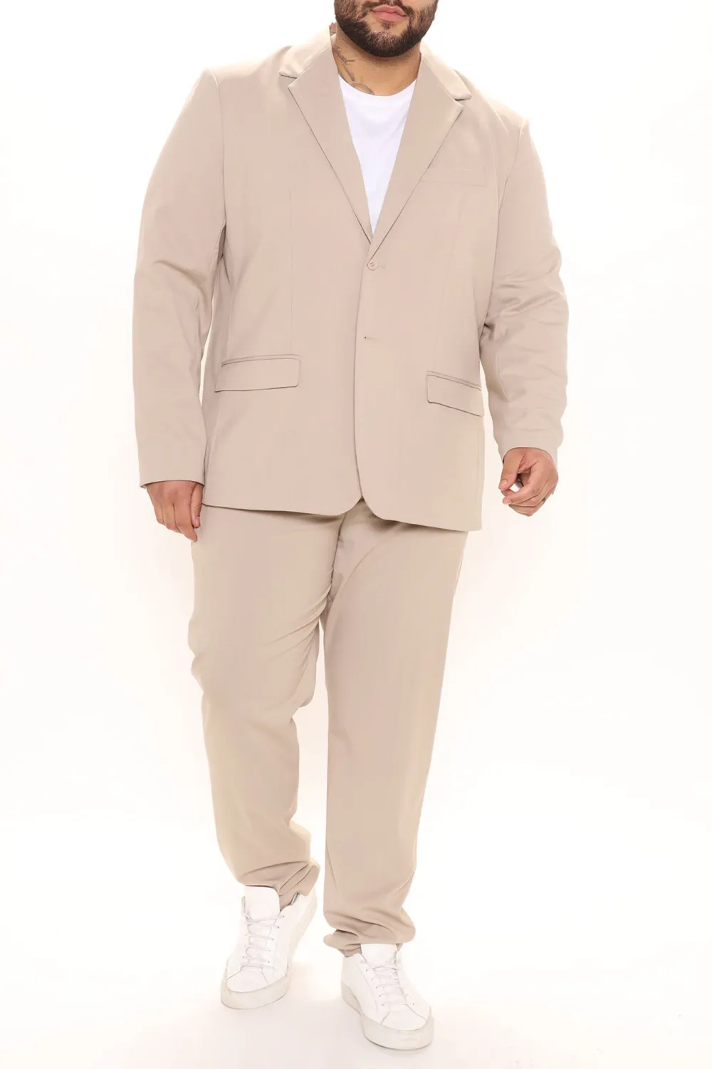 The Modern Stretch Suit Jacket - Tan