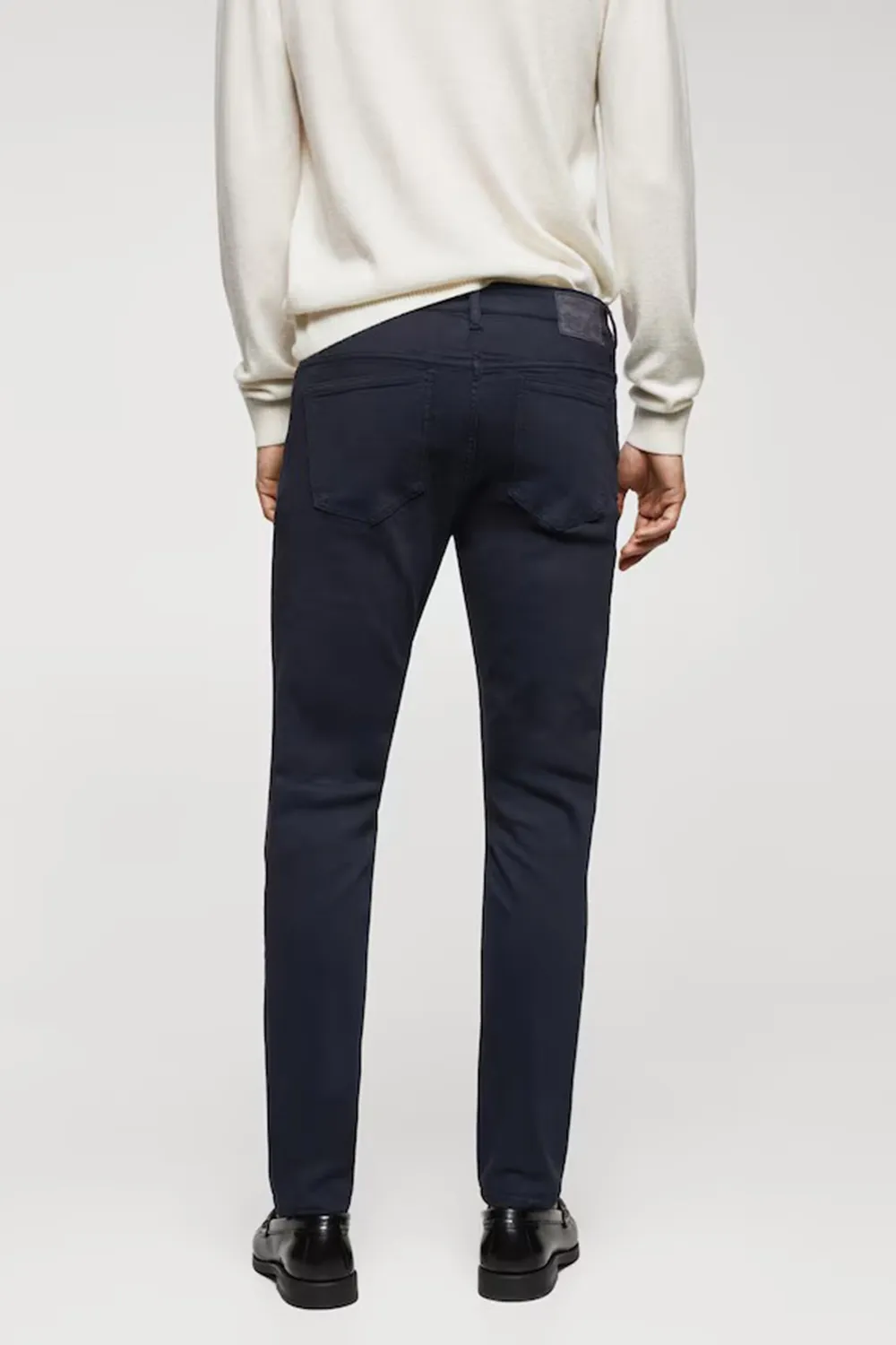 Dark Wash Tapered-Fit Jeans