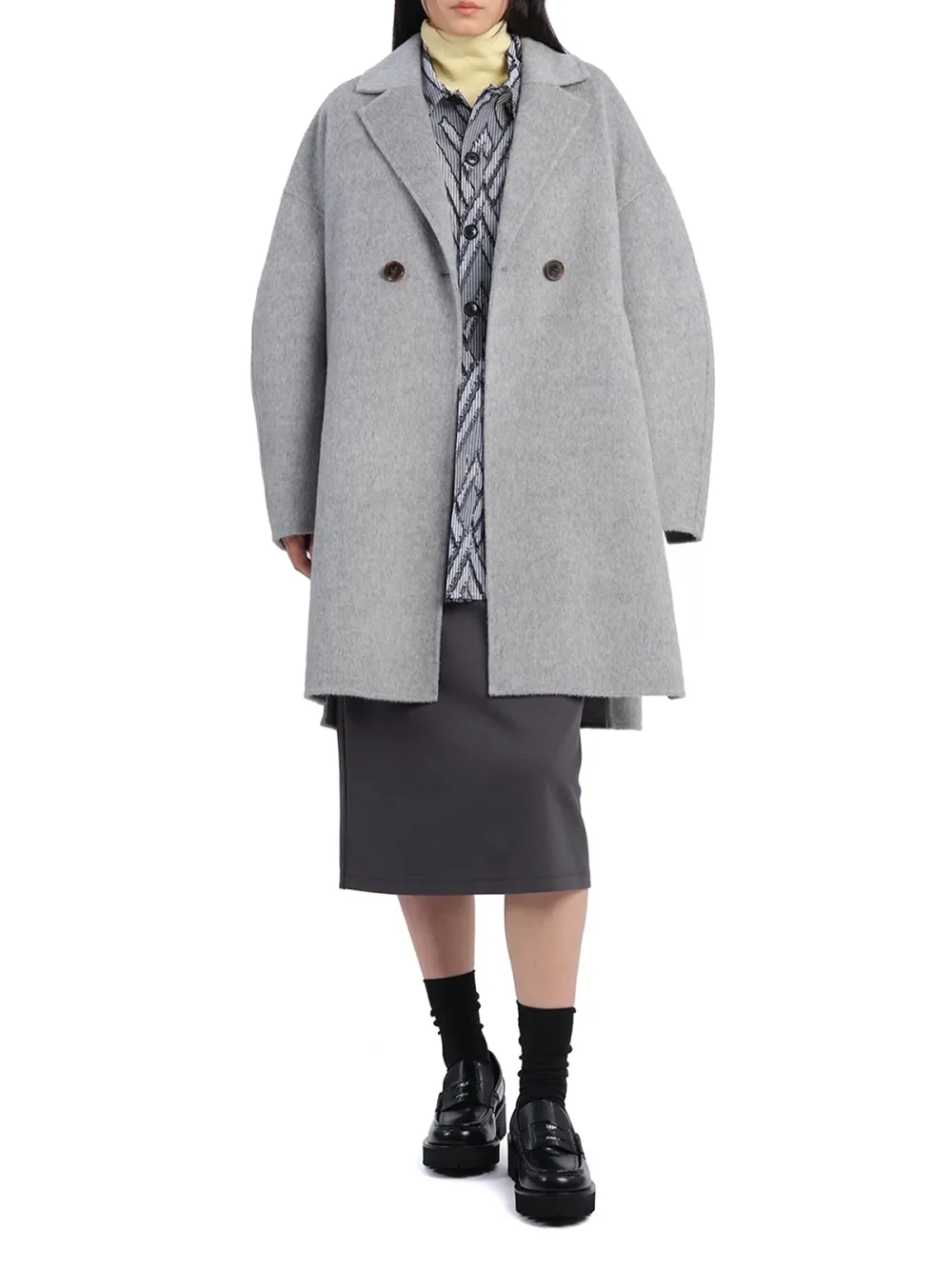 Melange Double Face Coat