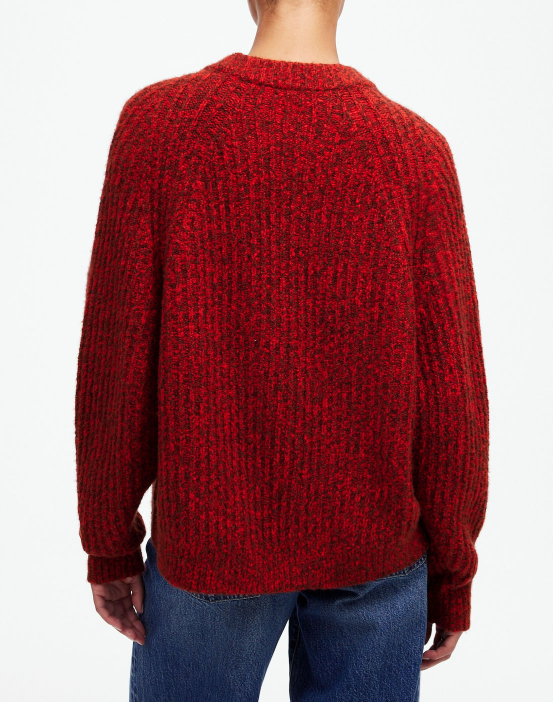 Ribbed Cotton-Blend Sweater