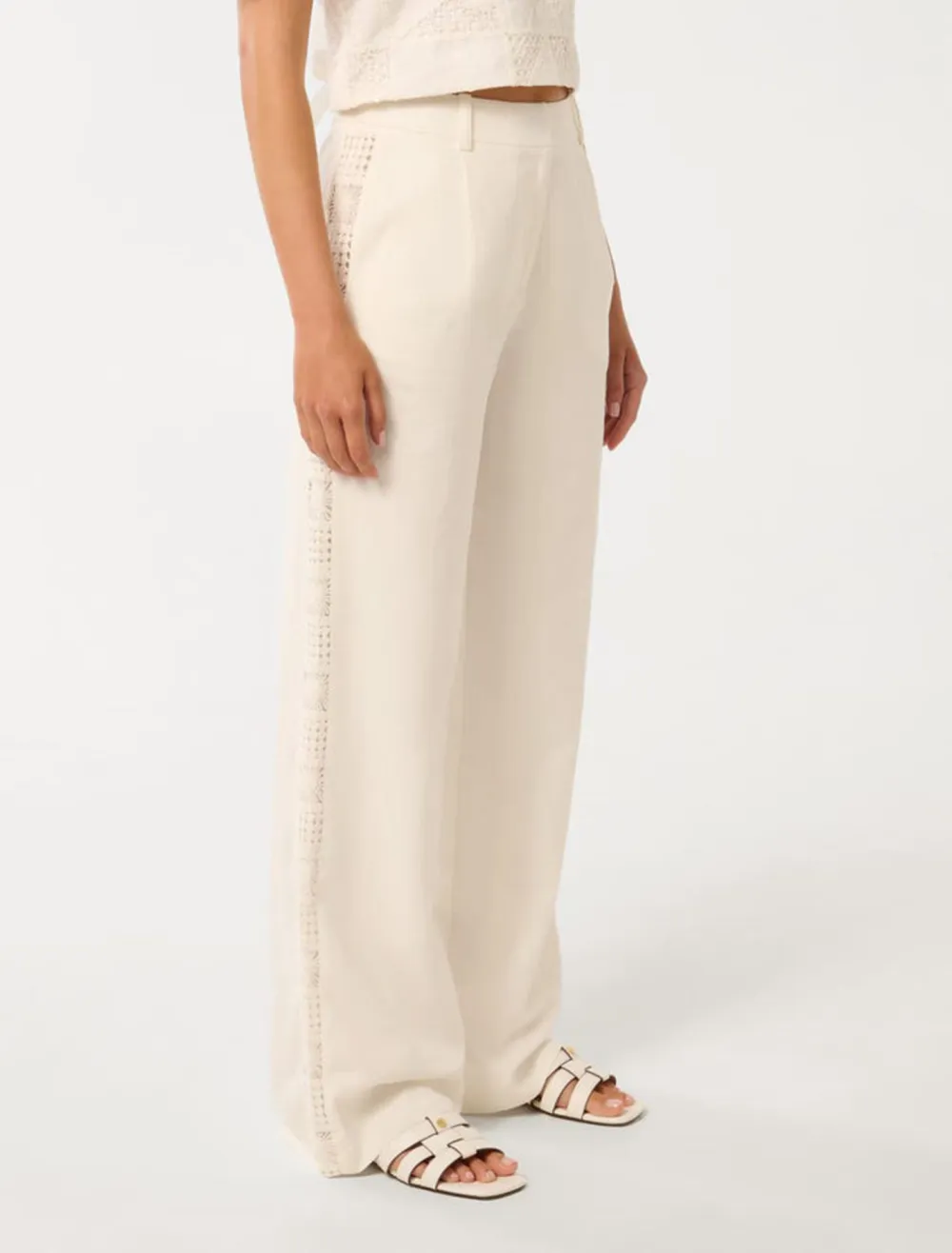 Harmony Crochet Wide-Leg Pants