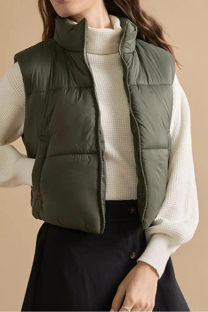 Lea Nylon Puffer Vest