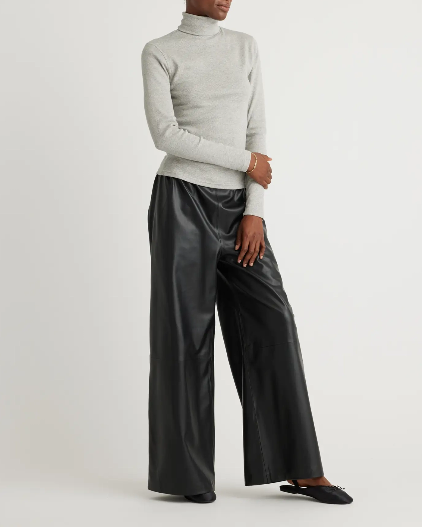 Organic Cotton Micro-Rib Turtleneck