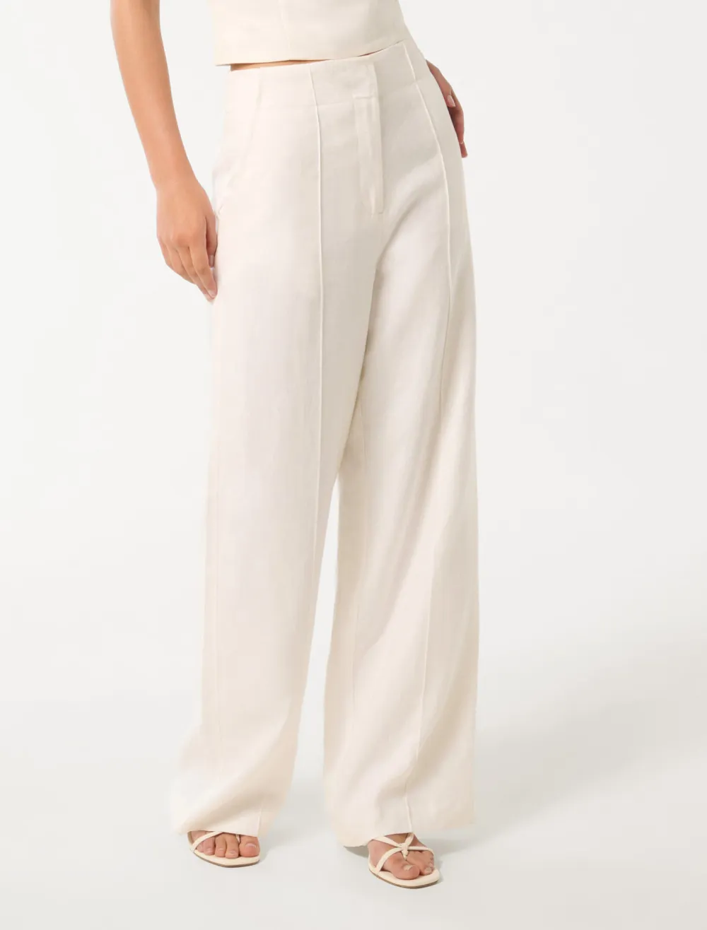 Posey Linen Wide-Leg Pants