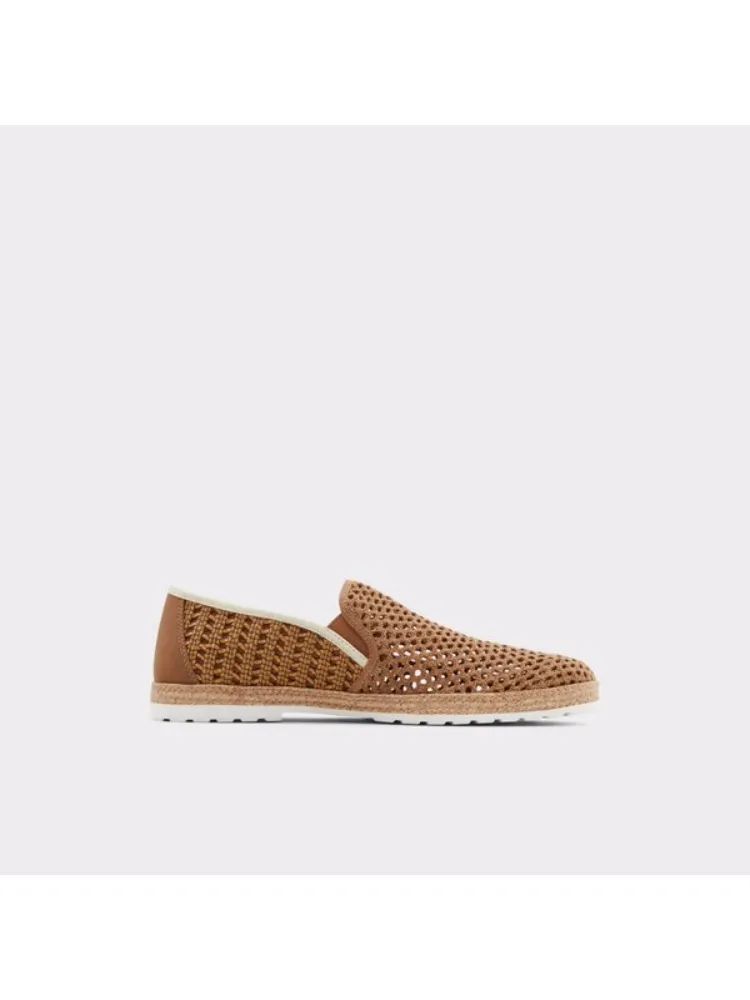 Cognac Soft Comfortable Crochet Textile Shoes