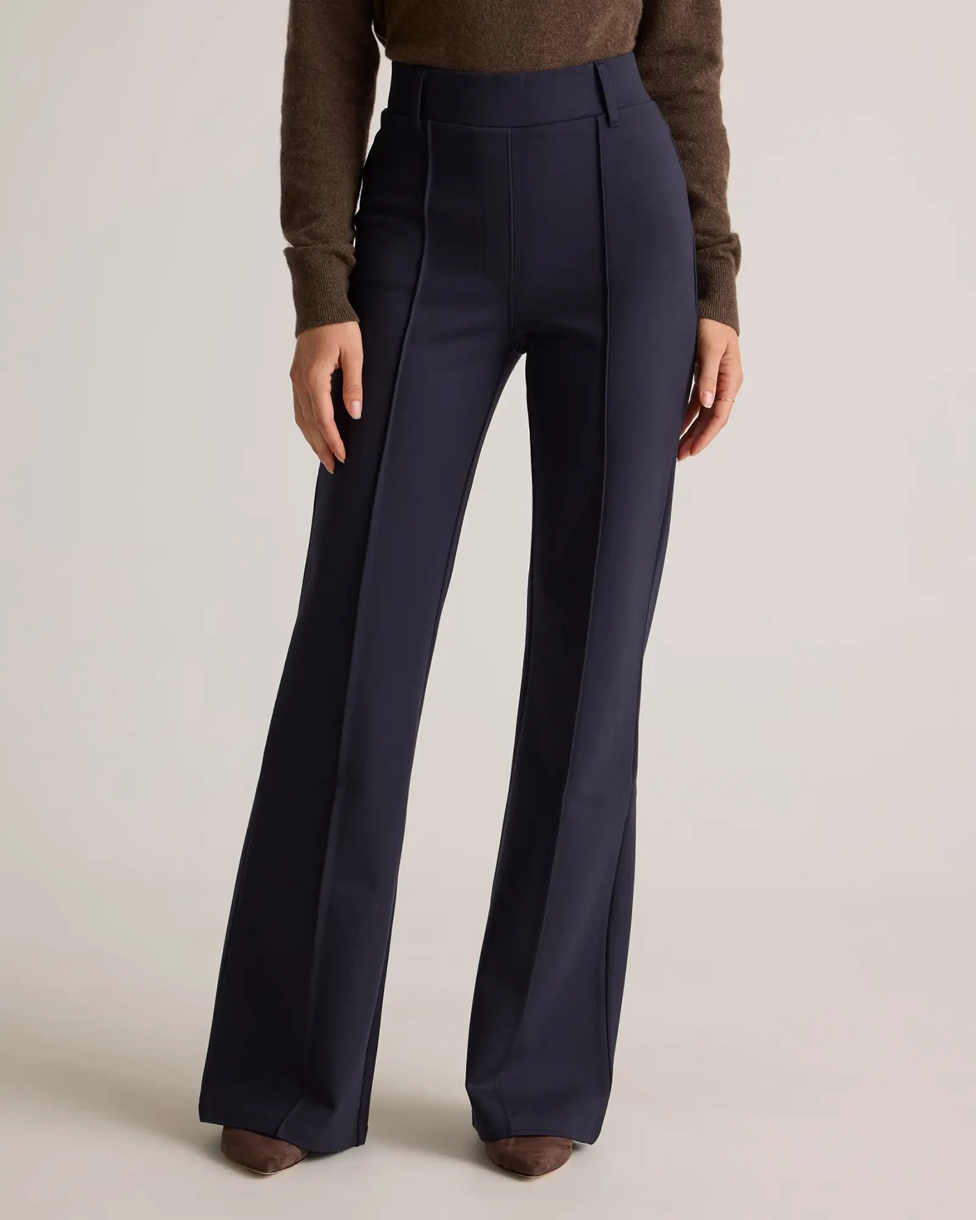 Ultra-Stretch Ponte Flare Leg Pants