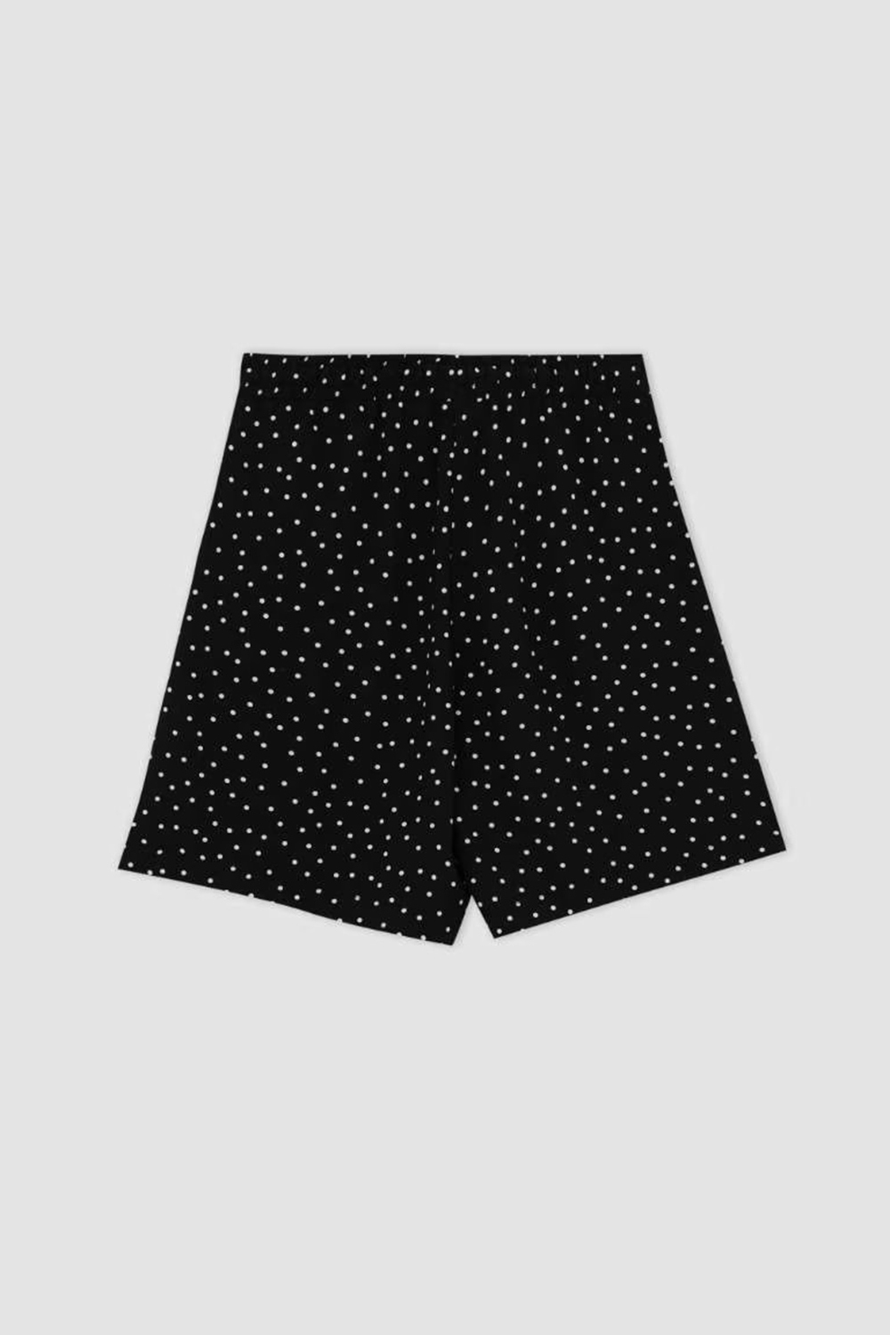 Dot Patterned Pocket Relax Fit Bermuda Shorts