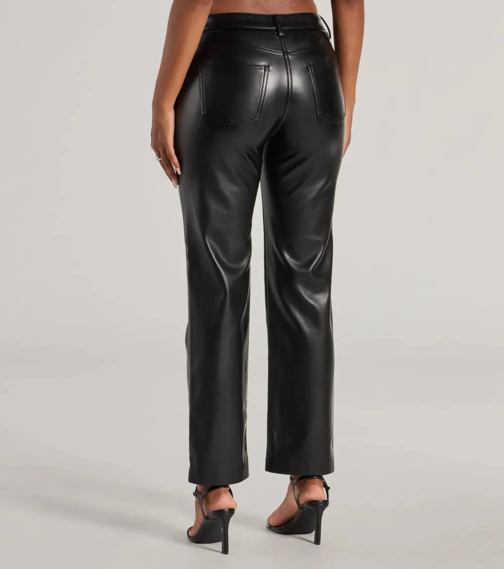 Ready For Glam Faux Leather Pants