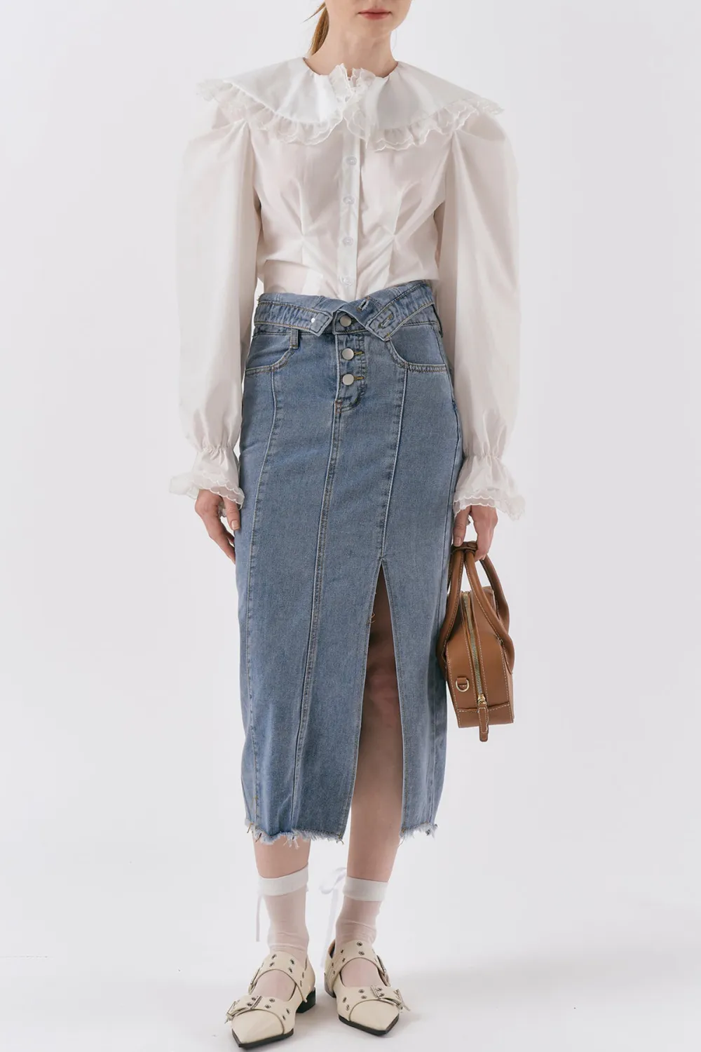 Ariana Highwaist Denim Skirt