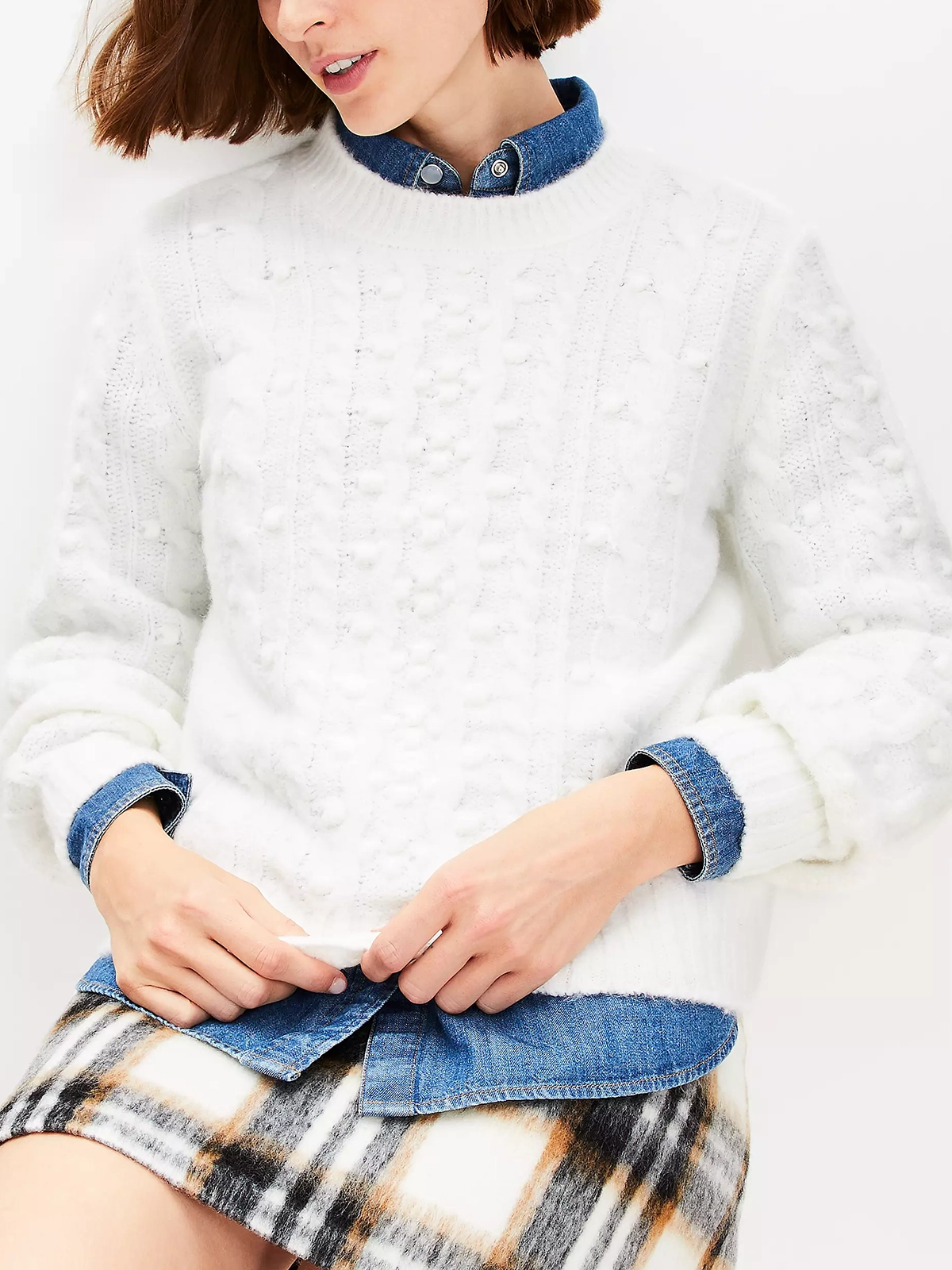 Bobble Cable Sweater