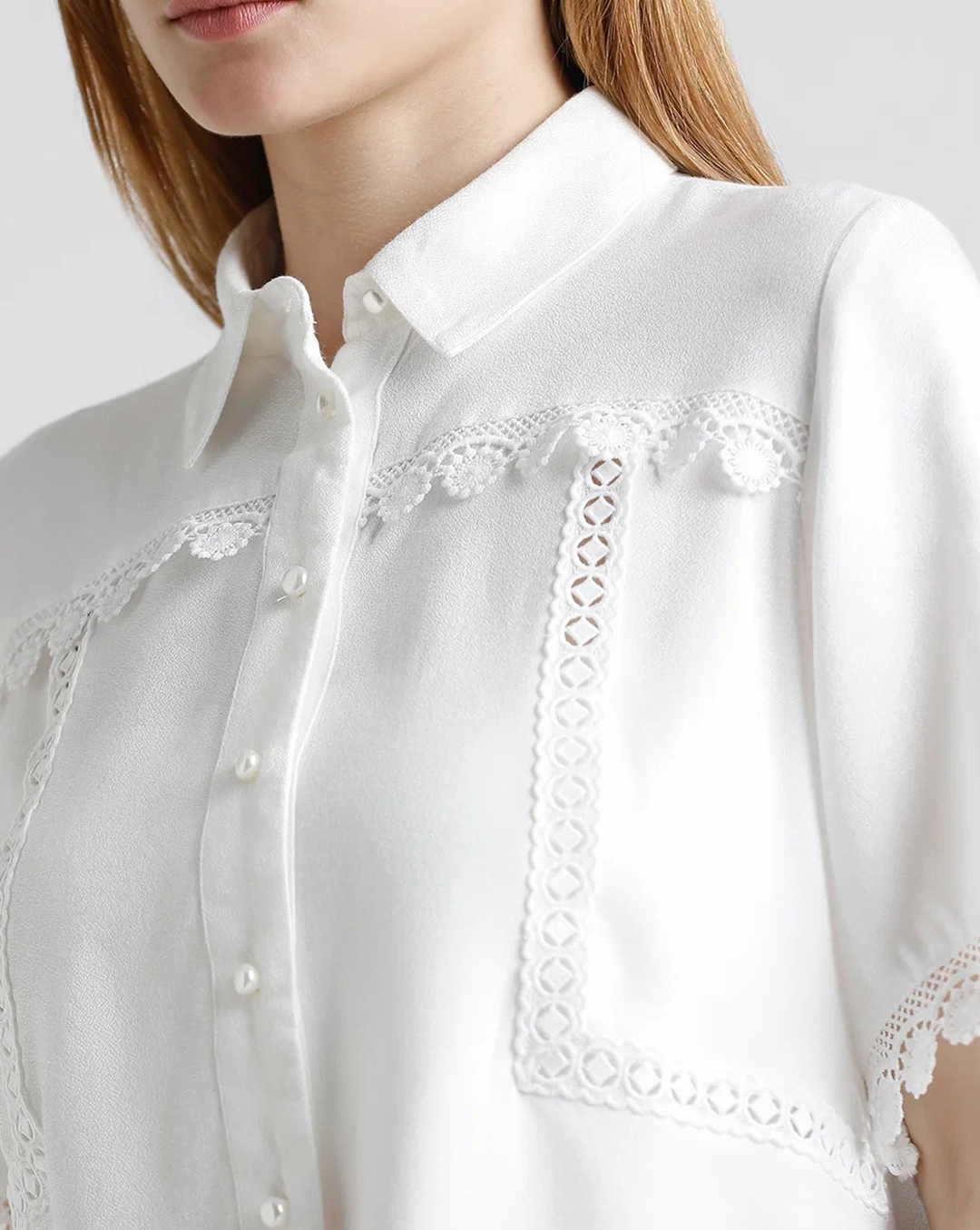 White Lace Shirt