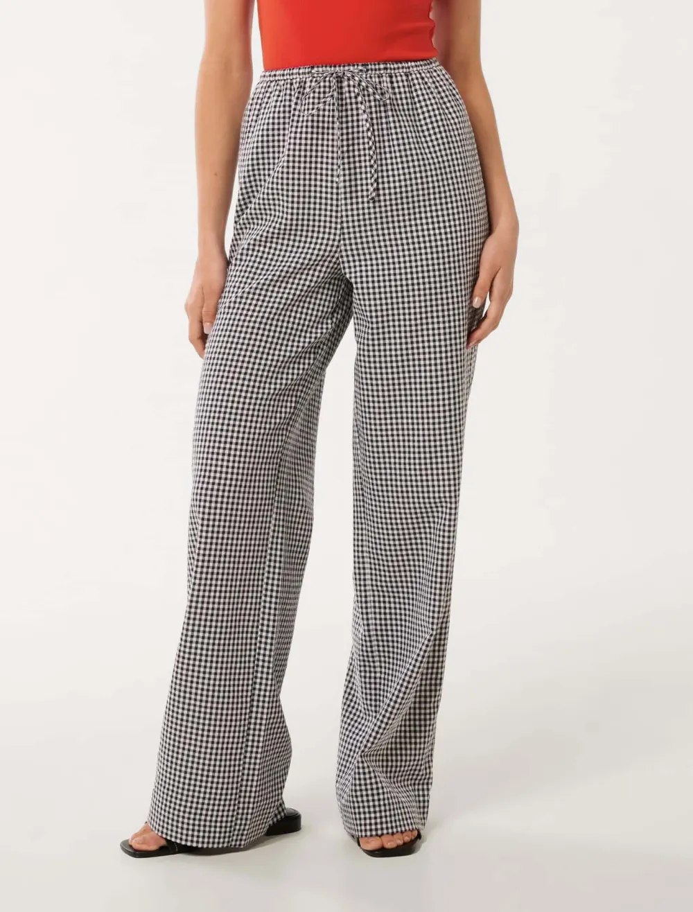 Minnie Gingham Wide Leg Pant