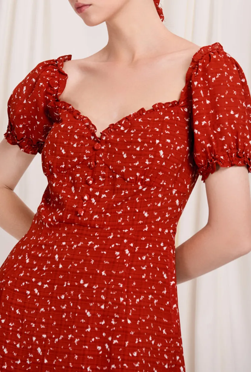 Maisy Dress - Red Print