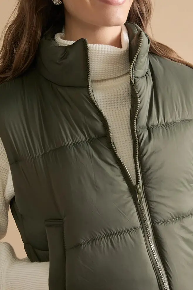 Lea Nylon Puffer Vest