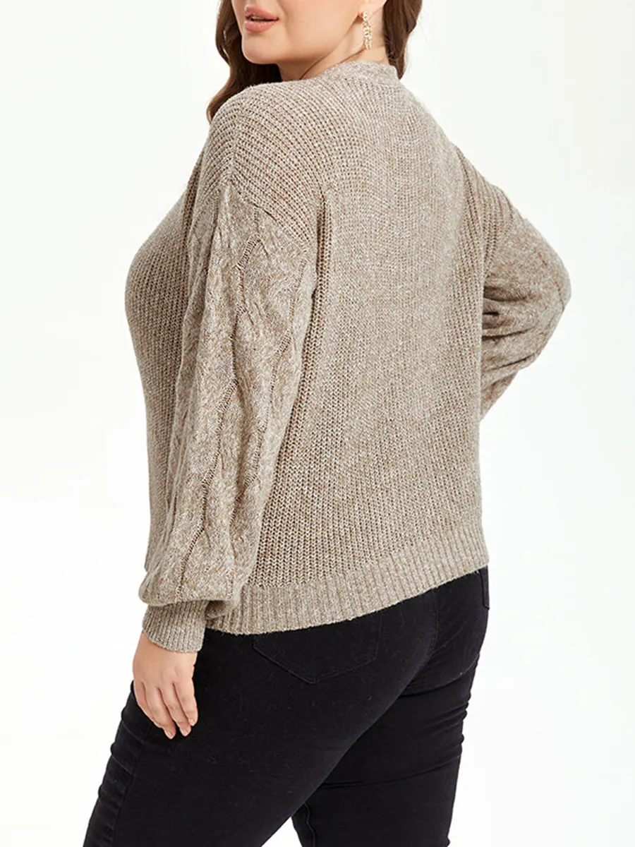 Button Front Drop Shoulder Open Front Cardigan