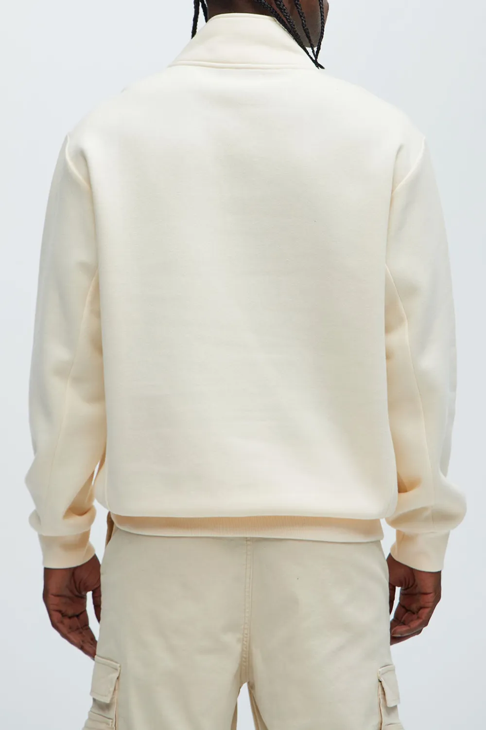 Quarter Zip Collar Sweatshirt