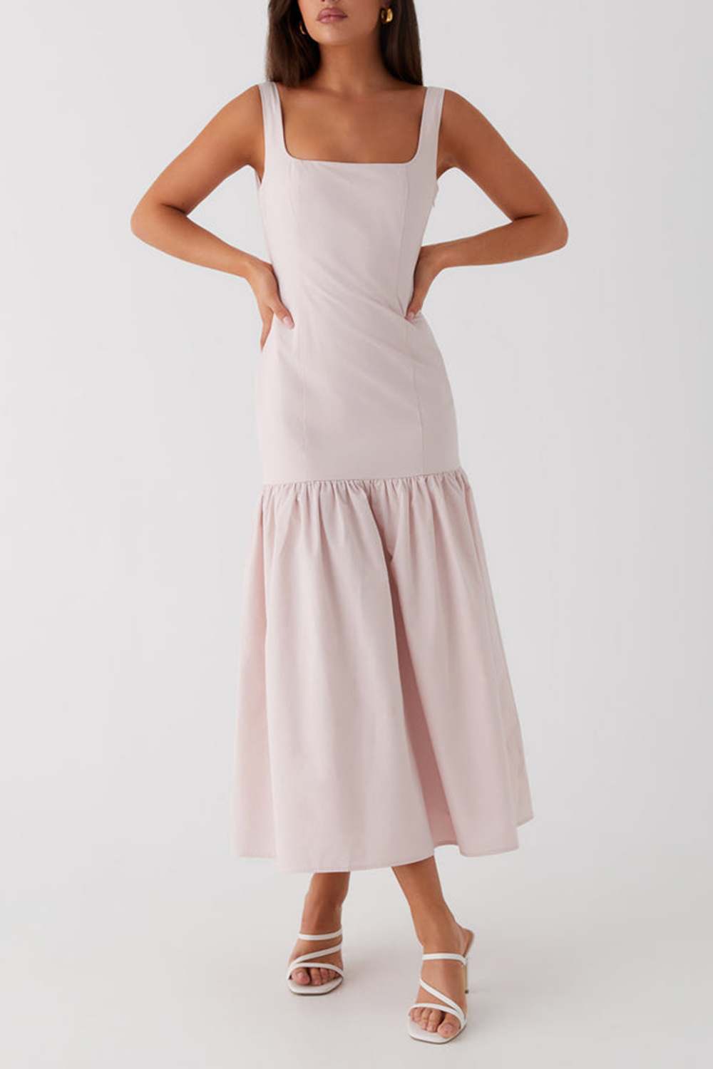 Ladylike Midi Dress - Pink