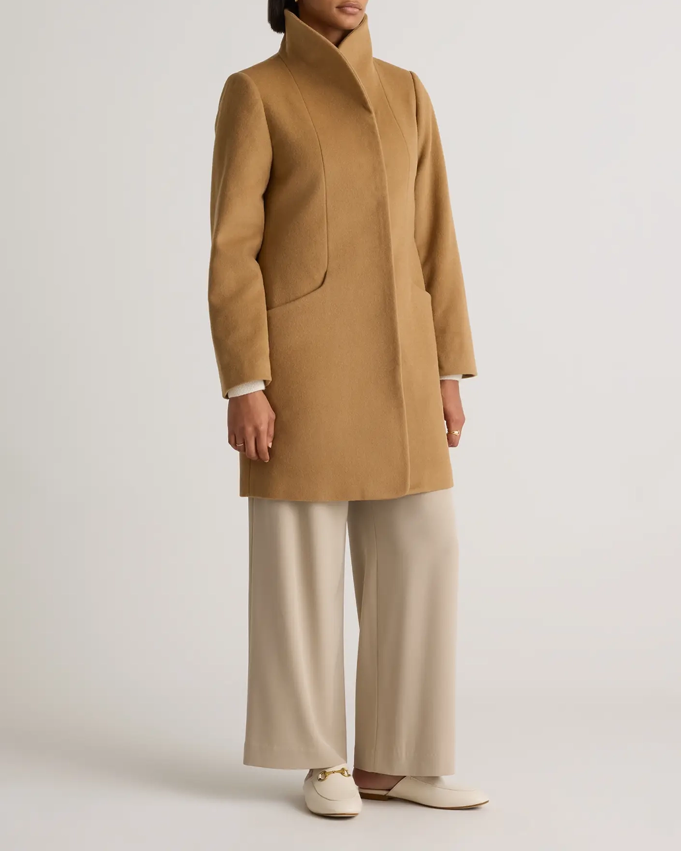 Italian Wool Cocoon Coat