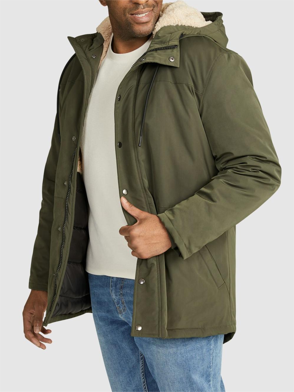 KHAKI HUGH PARKA JACKET