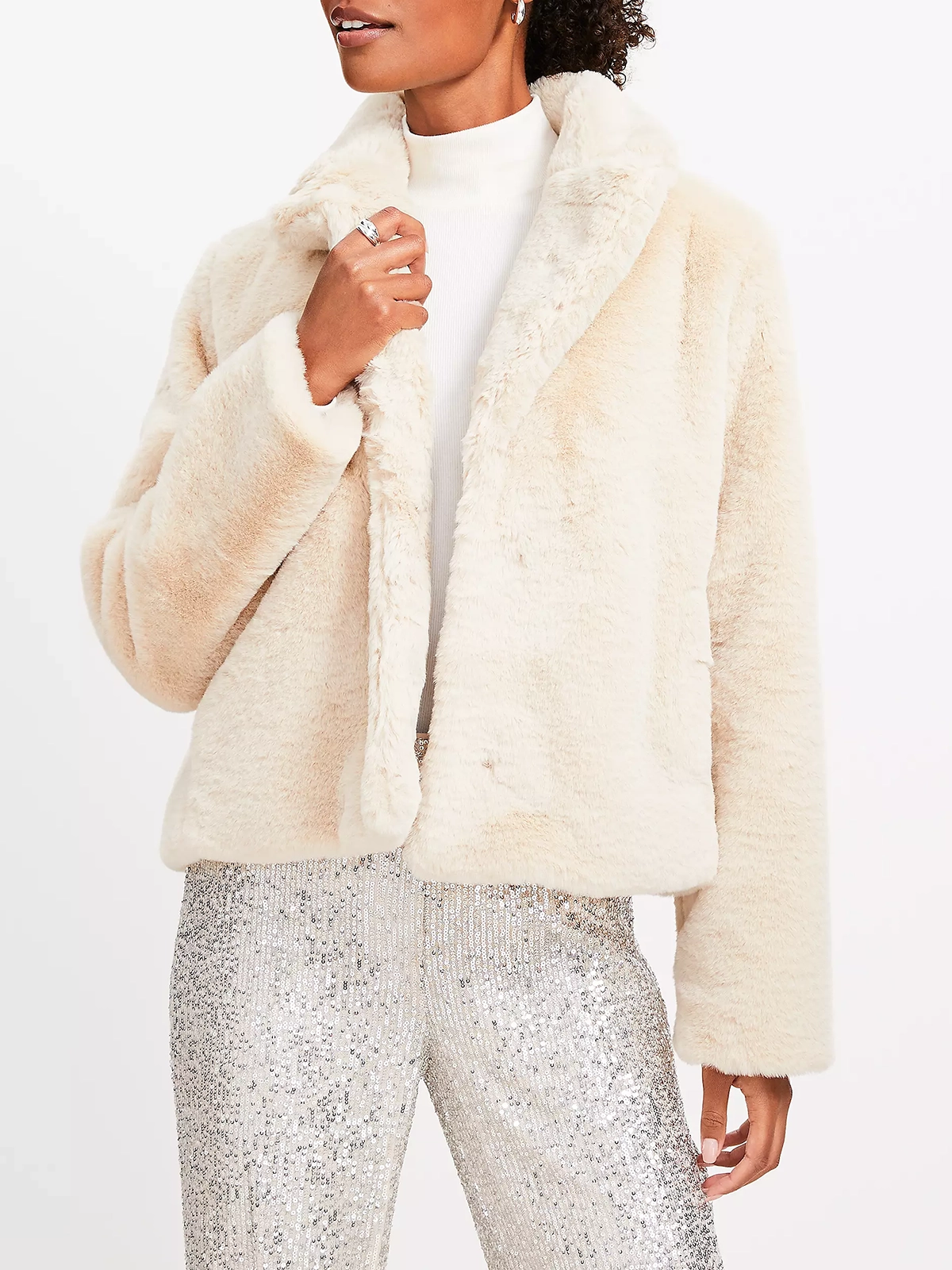 Modern Faux Fur Jacket