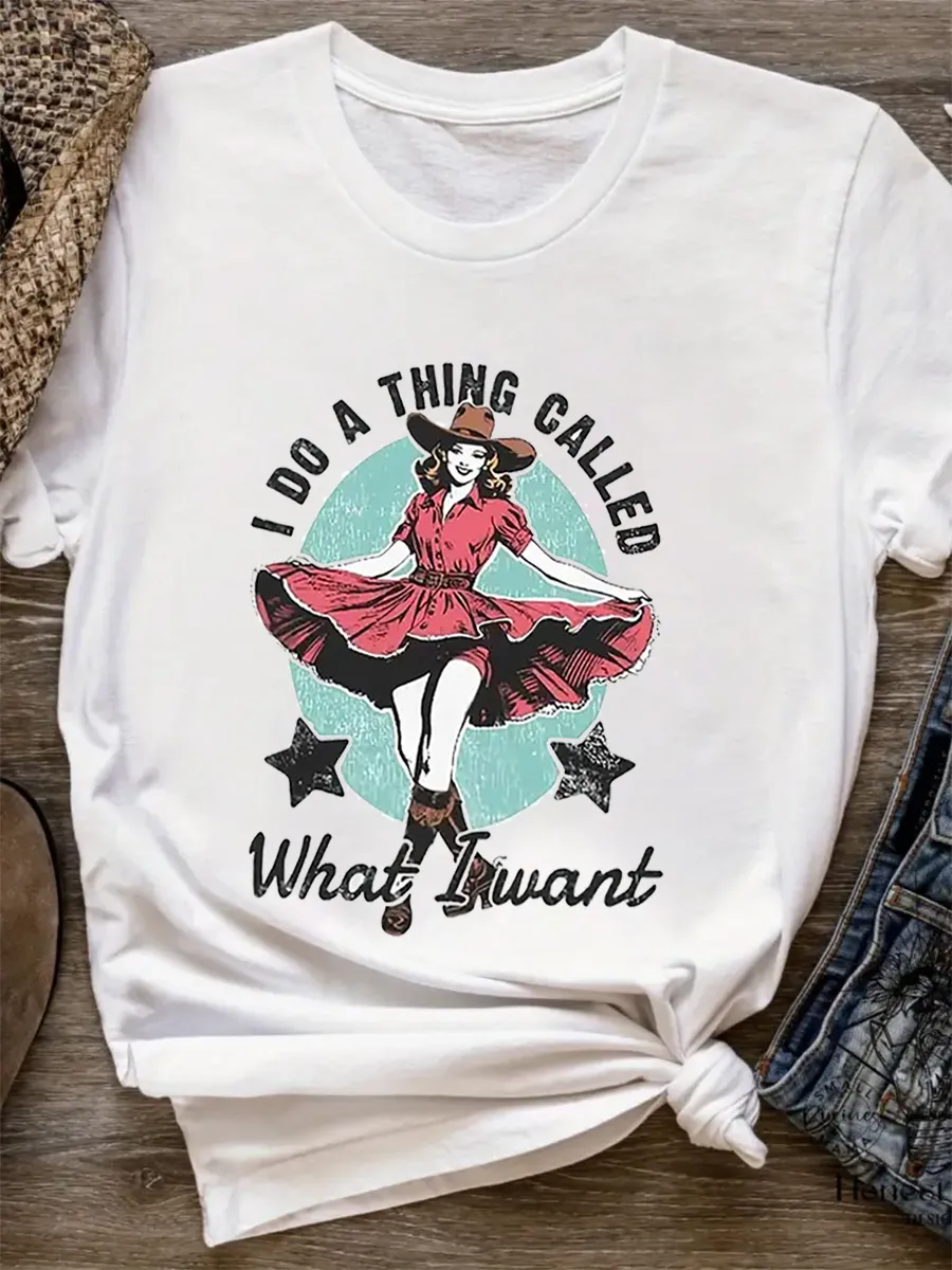 Wild West Cowboy Girl T-Shirt