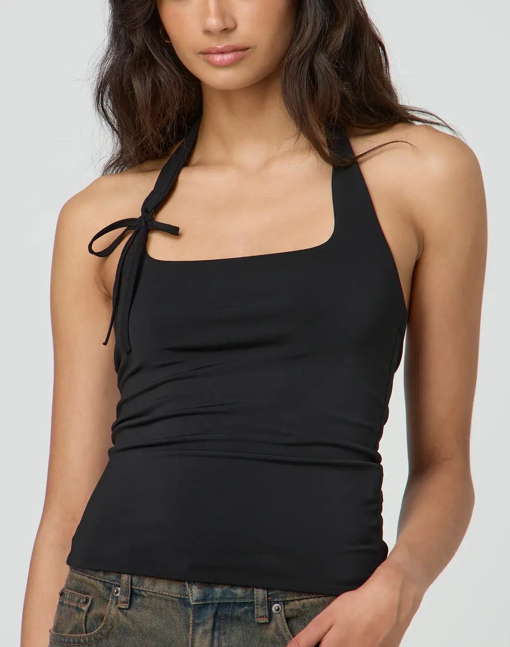 Tie Up Halter Neck Tank