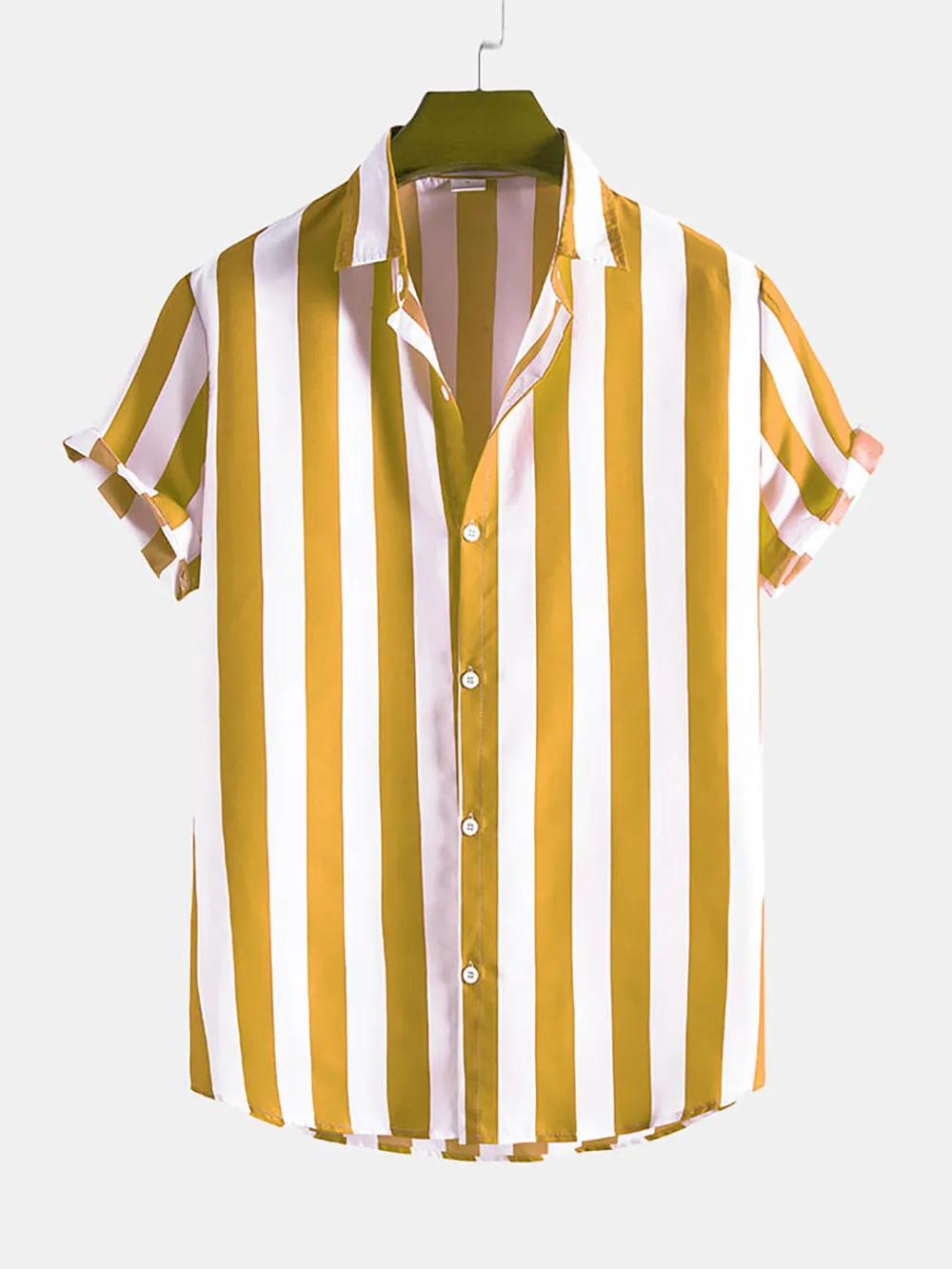 Wide Stripes Cotton Shirts