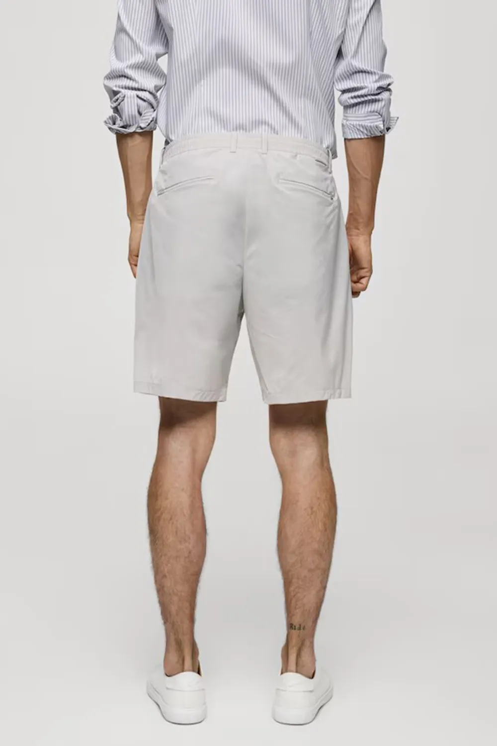 Regular-fit bermuda shorts with drawstring