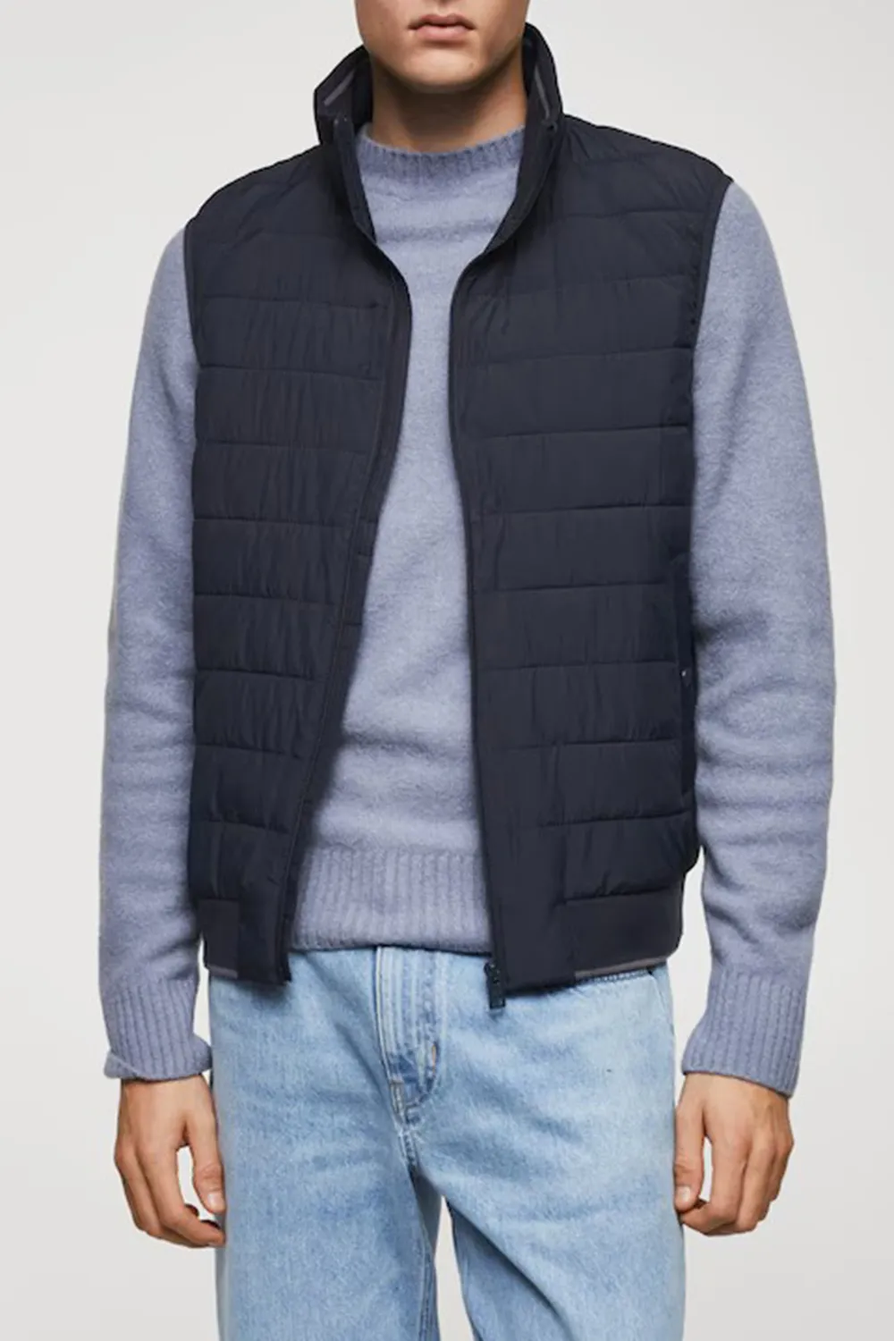 Ultralight water-repellent quilted vest