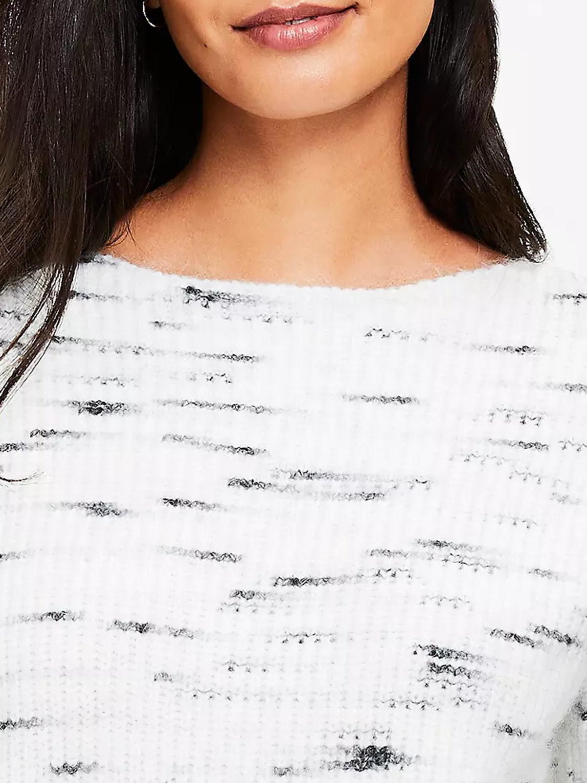 Spacedye Ribbed Boatneck Sweater