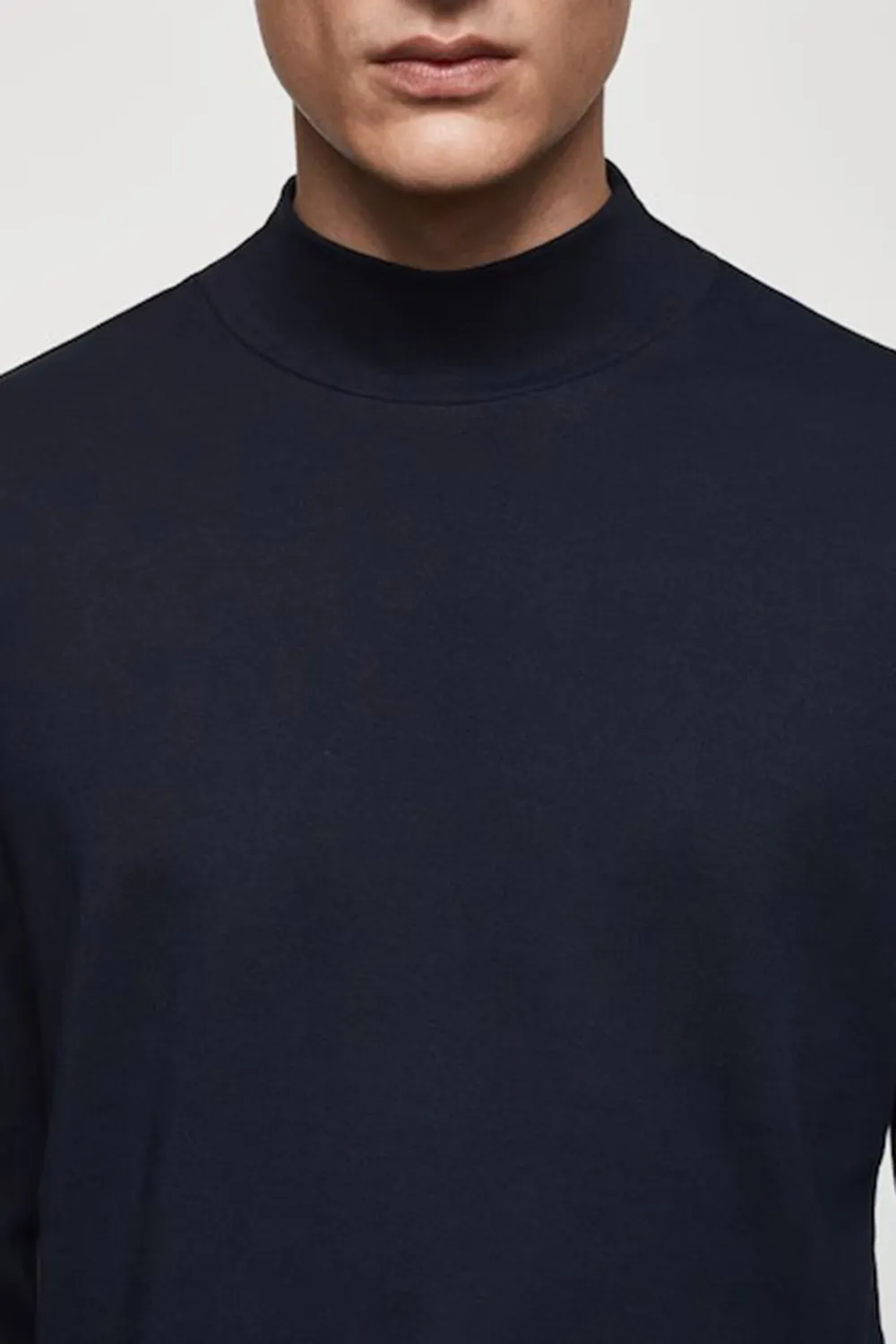 Perkins neck long-sleeved t-shirt